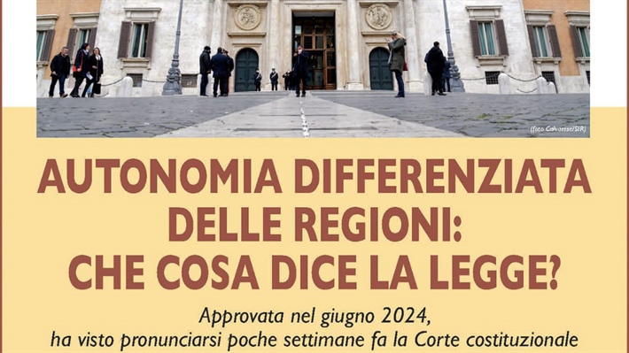 MCL Piacenza: "AUTONOMIA DIFFERENZIATA DELLE REGIONI: CHE COSA DICE LA LEGGE?"